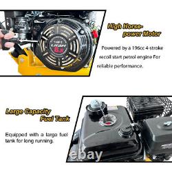 6.5HP Plate Compactor Rammer 196cc Gas Engine 5488 VPM 2500 LBS Compaction Force