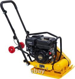 7HP Plate Compactor Rammer 212CC Gas Engine 4200lbs Compaction Force Jack Tamper