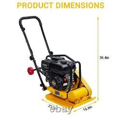 7HP Plate Compactor Rammer 212CC Gas Engine 4200lbs Compaction Force Rammer