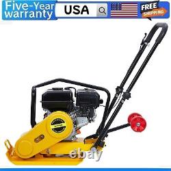 7HP Plate Compactor Rammer 212CC Gas Engine 4200lbs Compaction Force Rammer