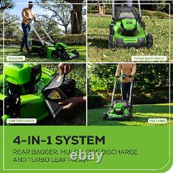 80V 21 Self-Propelled Lawn Mower with 4Ah & 2Ah Battery + Rapid Charger
