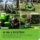 80v 21 Self-propelled Lawn Mower With 4ah & 2ah Battery + Rapid Charger