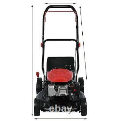 A+ Gas Powered Lawn Mower 161cc 20-Inch 2-in-1 High-Wheeled FWD Self-Propelled