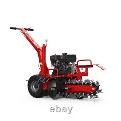 Agrotk 6.5hp Gas Engine Mini Walk Behind Self-Propelled Trencher Chains