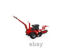 Agrotk 6.5hp Gas Engine Mini Walk Behind Self-Propelled Trencher Chains