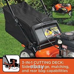 BLACK+DECKER 21 140cc 3-in-1 Gas Powered Self Propelled Push Mower