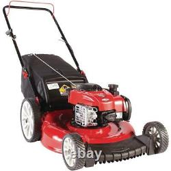 Best Walk Behind Gas Lawn Mower Push Powered Briggs & Stratton 21'' 140cc Garden