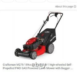 CRAFTSMAN M275 159-cc 21-in Self-Propelled Gas Lawn Mower Electric start NEW