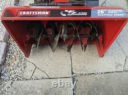 CRAFTSMAN QUIET 26in 208-cc Self-Propelled Snow Blower Electric Starts and Runs