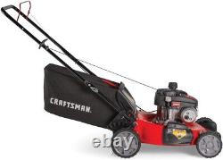 Craftsman 140cc 21-Inch 3-in-1 Gas Powered Push Lawn Mower with Bagger