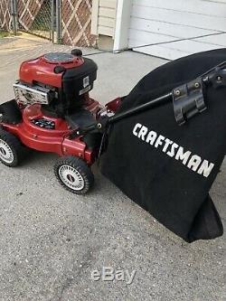 Craftsman 4 in 1 Lawn Vacuum Self Propelled 6.75 HP 190 cc Chipper shredder