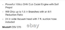 Cub Cadet 1.5 in. 159cc Self-Propelled Gas Chipper Shredder Vacuum