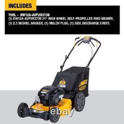 DEWALT 3-in-1 Self-Propelled RWD Gas Mower 21 163cc Briggs + Stratton 725Exi