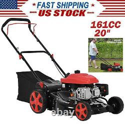 Dual-lever Push Mower Adjustable Cutting Height Self Propelled Gas Lawn Mower