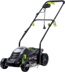 Eco-Friendly 14-Inch Electric Lawn Mower with 5 Cutting Heights Corded Power
