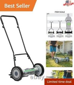 Eco-Friendly 18-Inch 5-Blade Reel Lawn Mower for Simple Yard Maintenance