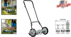 Eco-Friendly 18-Inch 5-Blade Reel Lawn Mower for Simple Yard Maintenance