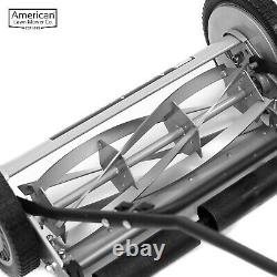 Eco-Friendly 18-Inch 5-Blade Reel Lawn Mower for Simple Yard Maintenance
