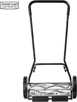 Eco-Friendly 18-Inch 5-Blade Reel Lawn Mower for Simple Yard Maintenance