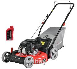 Gas Lawn Mower 21-Inch 144cc 3-in-1 Push Lawn Mower