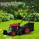 Gas Powered 2-in-1 Push Lawn Mower 161 Cc Engine Adjustable Cutting Height Mower