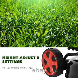 Gas Powered Lawn Mower 2-in-1 High-Wheeled FWD Self-Propelled T161cc 20-Inch