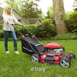 Gas Powered Lawn Mower Powersmart 144CC OHV Engine 21 3-In-1 Gas Lawn Mower