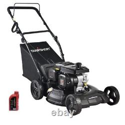 Gas-Powered Push Lawn Mower 21 3-in-1 209cc Engine by Power Smart Black/Red