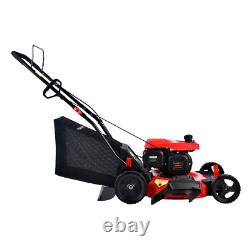 Gas Powered Self Propelled Lawn Mower With 3 in 1 Cutting System