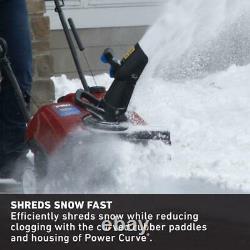 Gas Powered Snow Blower Single-Stage Self-Propelled 18 inch Manual Start 99cc