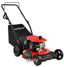 Gas Self Propelled Lawn Mower 209CC engine 21 3-in-1 with 8 Rear Wheel