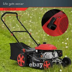 Gas Self Propelled Lawn Mower 20-in Mowing Deck 161cc Engine Adjustable Height