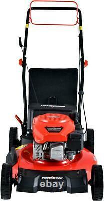 Gas Self Propelled Lawn Mower 21-in Mowing Deck 170cc Engine Adjustable Height