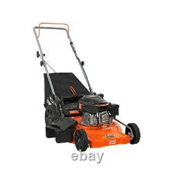 Gas Walk Behind Push Lawn Mower 170cc with High Rear Wheels