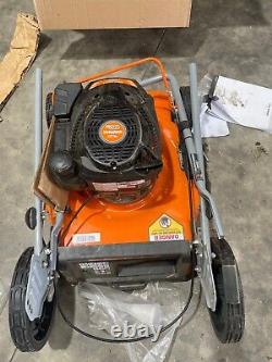 Gas Walk Behind Push Lawn Mower 170cc with High Rear Wheels