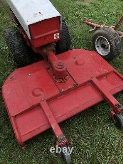 Gravely Walk Behind Lawn Mower Tractor WithDeck Blade & Velky Sulky Rider