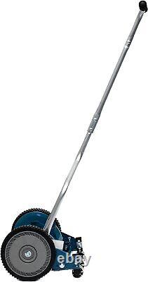 Great States 204-14 Hand Reel 14 Inch Push Lawn Mower 14-Inch, 4-Blade, Blue