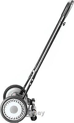 Great States 815-18 18-Inch 5-Blade Push Reel Lawn 18-Inch, 5-Blade, Gray