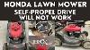 Honda Lawn Mower Will Not Self Propel