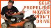How To Fix A Self Propelled Lawn Mower That Won T Move