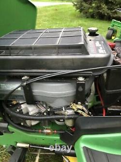 John Deere 345 Lawn Mower Tractor 20HP Kawasaki Twin Engine 54 Deck