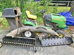 John Deere L111 Riding Lawn Tractor Mower with Attachments 240 Hours