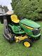 John Deere X320 Lawn Mower Tractor 22hp Kawasaki Engine 48 Deck & Bagger