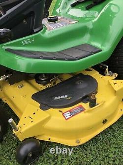 John Deere X320 Lawn Mower Tractor 22HP Kawasaki Engine 48 Deck & Bagger