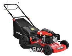 LAWN MOWER 22 200cc 3-in-1 Gas Powered Self Propelled Adjustable Height Compact