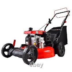 Lawn Mower 209CC engine 21 3-in-1 with 8 Rear Wheel Gas Self Propelled New