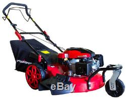 Lawn Mower 20 3- in-1 Gas Self Propelled Easy Pull Starting- Side Discharge