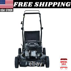 Lawn Mower Self Propelled Gas Walk Behind Push Mower 21 in. 170 cc 3-in-1 Garden