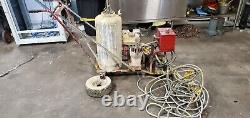 Motorized Commercial Walk Behind Paint Striper Parts Or Repair. Bent Axle