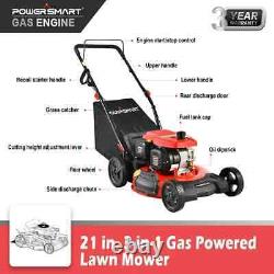 New Power Smart 21-inch 3-in-1 Gas Powered Push Lawn Mower, PSM2521PH